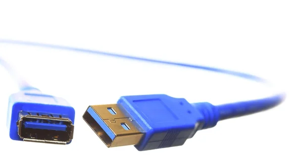 USB-Kabel isoliert auf weiß — Stockfoto