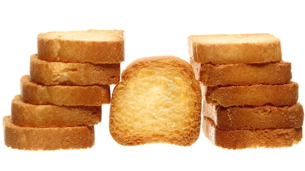 Zwieback Brot Toast Kekse, Diätkost — Stockfoto