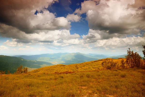 Mountains hills landscape Bieszczady Poland — Stock Photo, Image