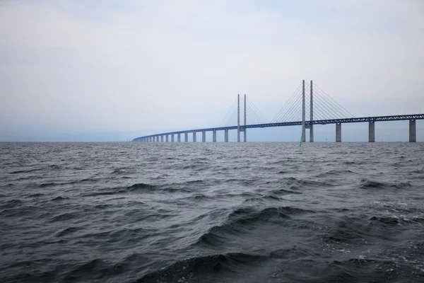 The Oresund bridge between Denmark and Sweden — Stock Photo, Image