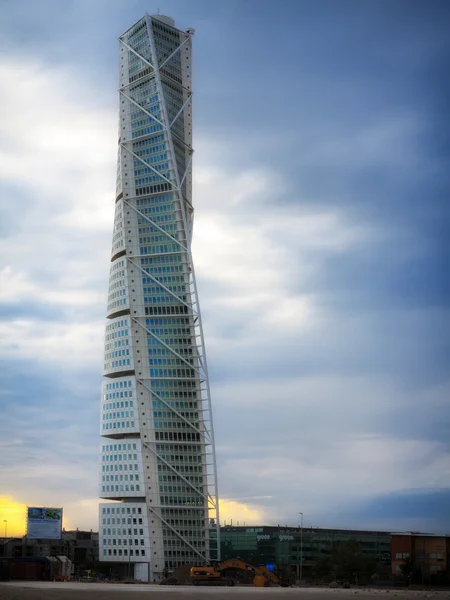 Malmo, Sweden city with famous Turning Torso. — Stock Photo, Image