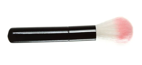 Cepillo de maquillaje cosmético profesional en blanco — Foto de Stock