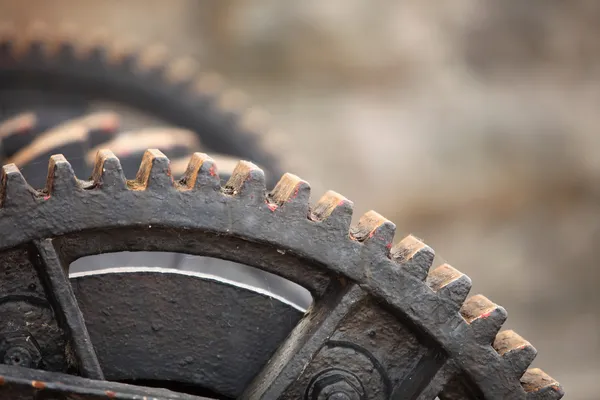 Сталеві конічні колеса металеві шестерні механічні щупи — стокове фото