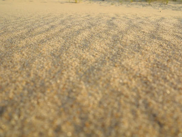 Wellenförmigen gelben Sand Textur Hintergrund — Stockfoto