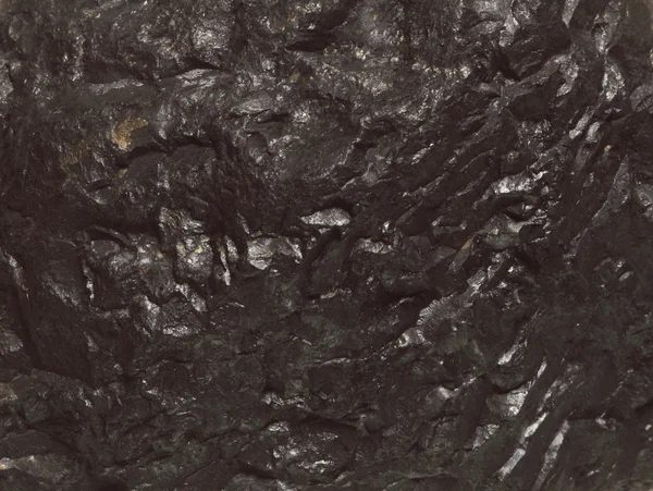 Black bituminous coal, carbon nugget background — Stock Photo, Image