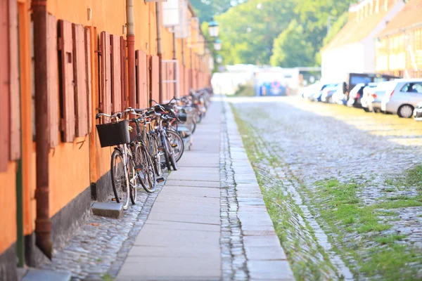 Bicicletas en la calle Escandinavia Europa —  Fotos de Stock