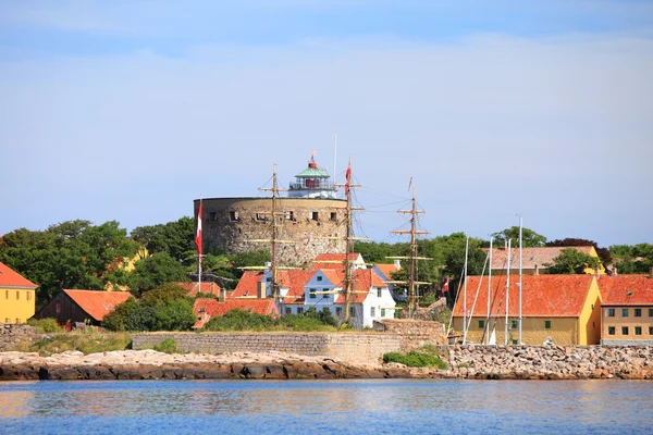 Büyük christiansoe bornholm Danimarka kule — Stok fotoğraf