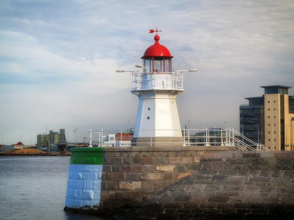 MALMO, SWEDEN old lighthouse on August 7, 2013 — Stock Photo, Image