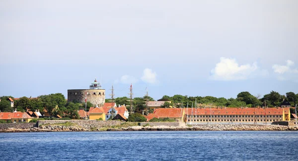 Büyük christiansoe bornholm Danimarka kule — Stok fotoğraf