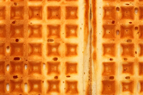 Süße belgische Waffeln als Hintergrund — Stockfoto