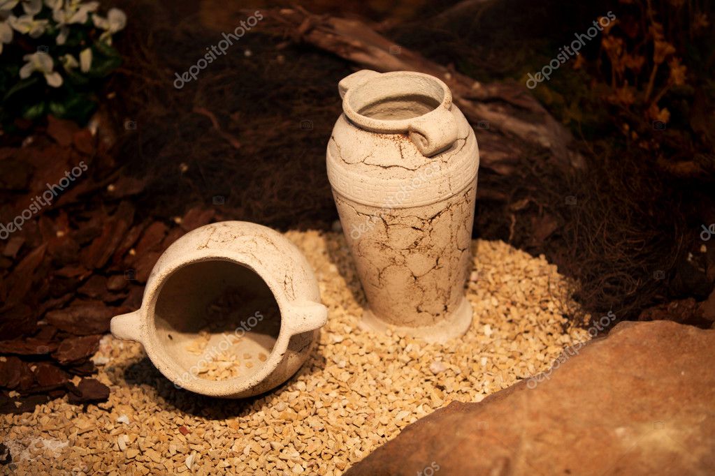Ceramic Vases Clay Jugs Decoration And Craft Stock Photo