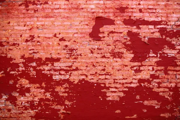 Achtergrond van grunge rode bakstenen muur textuur — Stockfoto