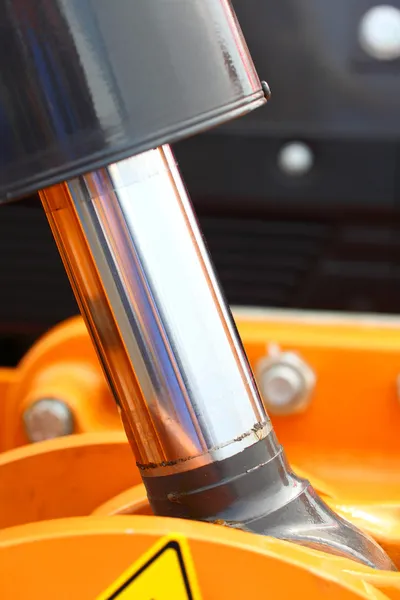 掘りピストン産業詳細の油圧システム — ストック写真