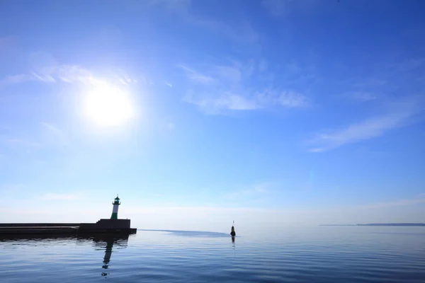 El faro en la isla de Sassnitz Ruegen Alemania — Foto de Stock