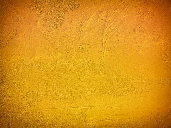 Yellow paint wall background or texture — Stock Photo, Image