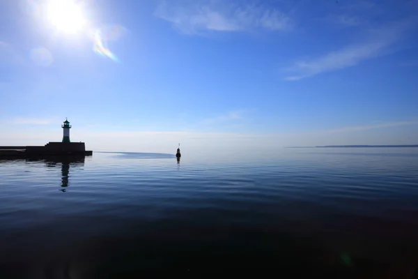 Ο Φάρος στη Γερμανία νησί ruegen sassnitz — Φωτογραφία Αρχείου