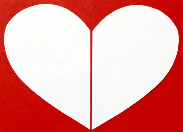 Red Valentine's Day tło z serca — Zdjęcie stockowe