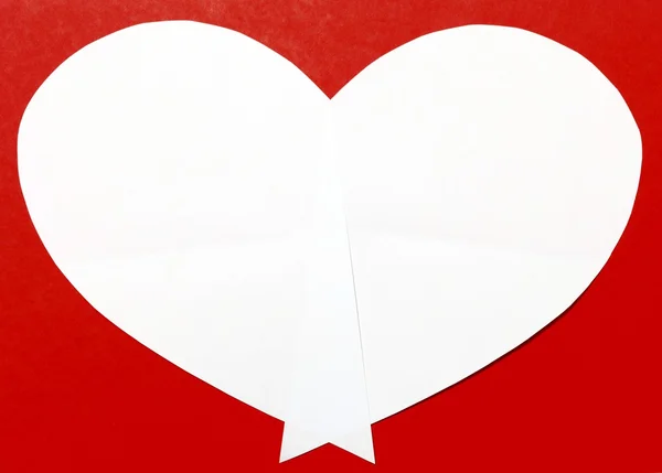 Red Valentine 's Day background with heart — стоковое фото