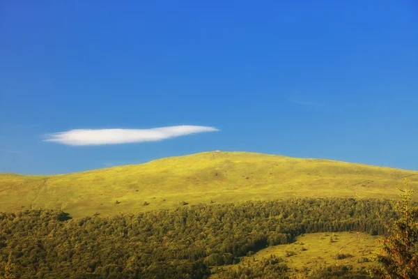 Berge Hügellandschaft Bieszczady Polen — Stockfoto