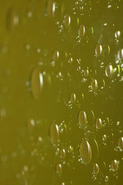 Soap bubbles green liquid background — Stock Photo, Image