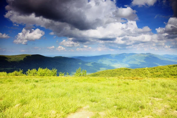 Mountains hills landscape Bieszczady Poland — Stock Photo, Image