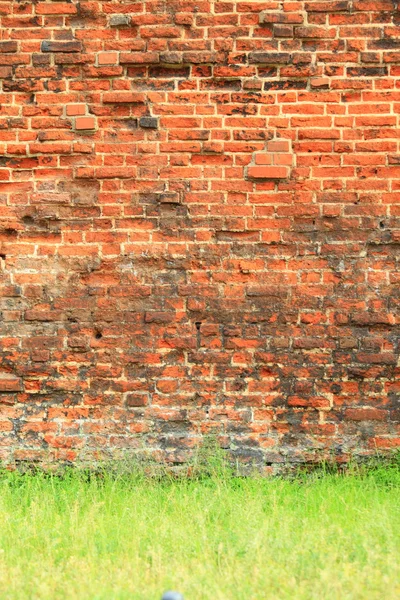 Tuğla duvar dokusunun iğrenç arkaplanı — Stok fotoğraf