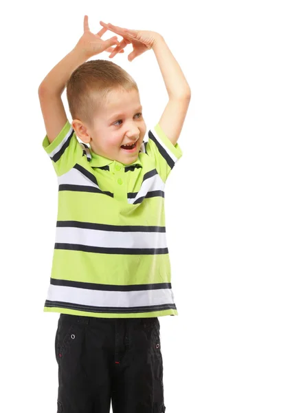 Pequeno menino feliz retrato pré-escolar — Fotografia de Stock