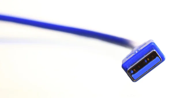 USB-Kabel isoliert auf weiß — Stockfoto