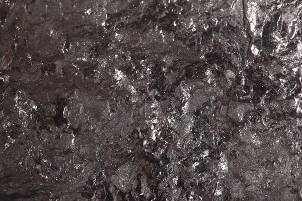 Black bituminous coal, carbon nugget background — Stock Photo, Image