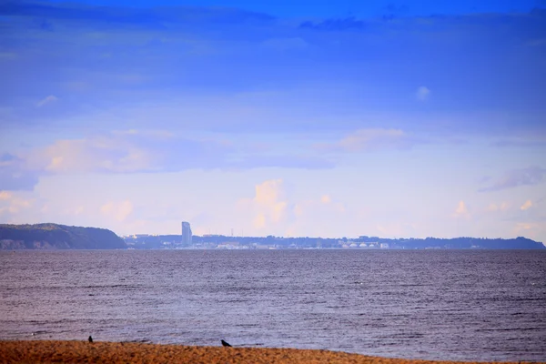 Baltic sea view on city Gdynia Poland — Stock Photo, Image