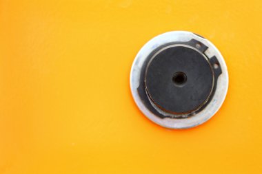 close up of a petrol cap cover on a new vehicle clipart