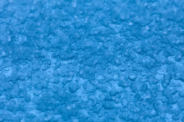 Macro melt snow blue background texture. Winter. — Stock Photo, Image