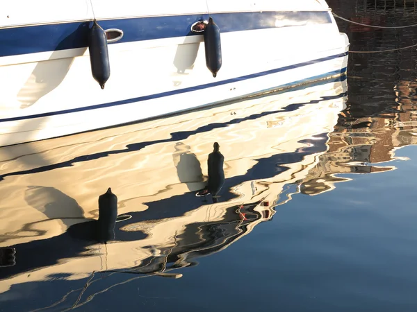 Yachting. parts of yacht maritime fenders — Stock Photo, Image