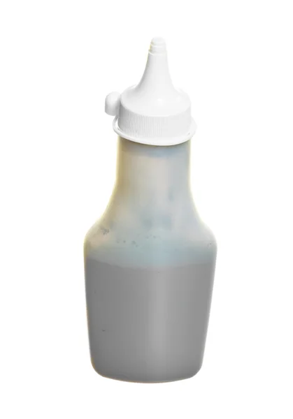 Botella de tóner aislado en blanco. Equipos tecnológicos . — Foto de Stock