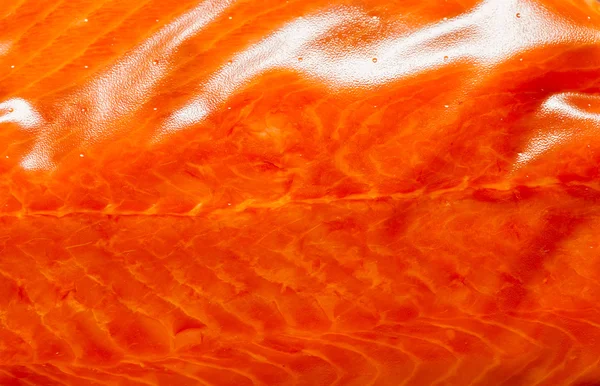 Closeup fresh salmon red fish meat as food background texture — Stock Photo, Image
