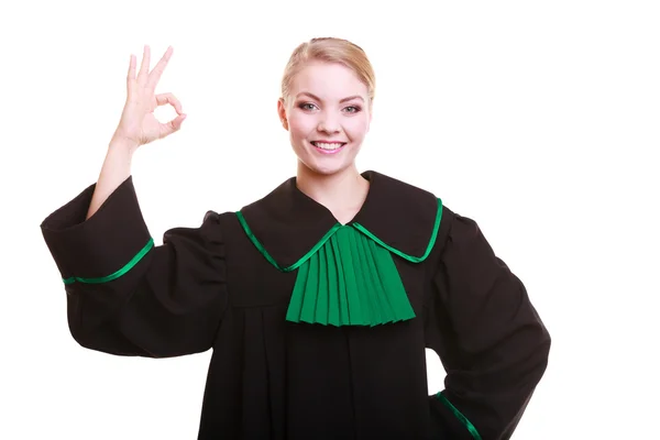 Jovem advogado advogado vestindo clássico polonês vestido verde preto — Fotografia de Stock