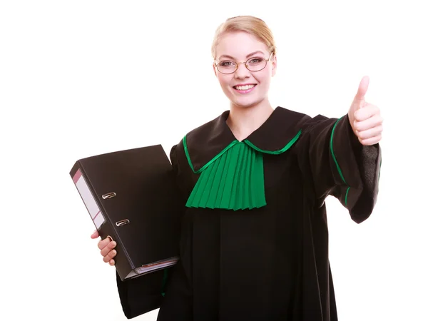 Jovem advogado advogado vestindo clássico polonês vestido verde preto — Fotografia de Stock