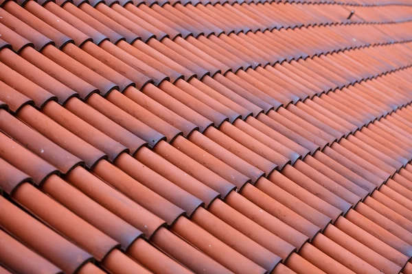 Red tiles roof texture architecture background — Stock Photo, Image