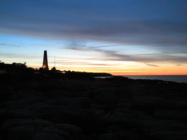 Dramatic sunset over the Baltic sea. Beautiful seascape — Stock Photo, Image