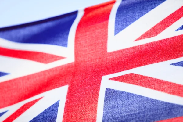 Closeup of UK ensign british flag. Symbol of european country. — Stock Photo, Image