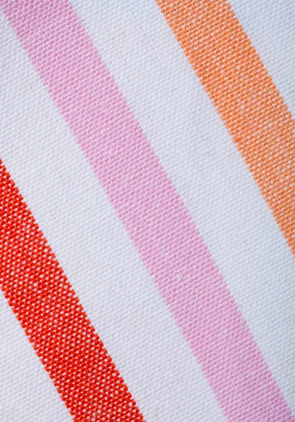 Closeup of colorful striped textile as background or texture — Stock Photo, Image