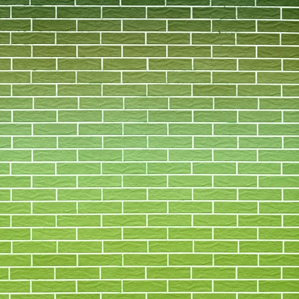 Green brick wall as background or texture — Stock Photo, Image