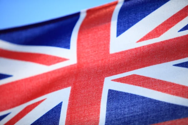 Close up british maritime red ensign flag — Stock Photo, Image