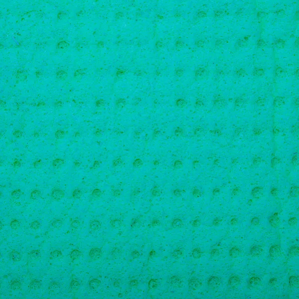 Closeup vivid turquoise sponge background texture pattern — Stock Photo, Image