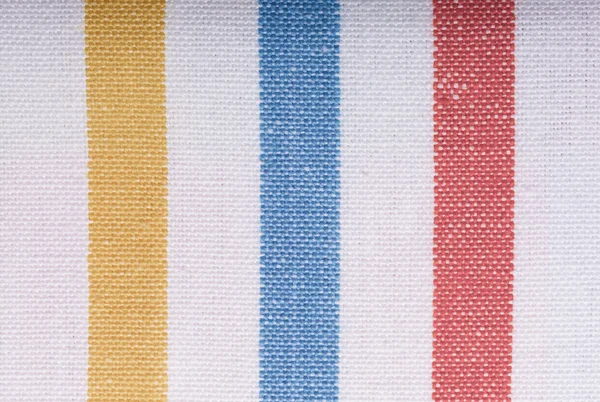 Closeup of colorful striped textile as background or texture — Stock Photo, Image