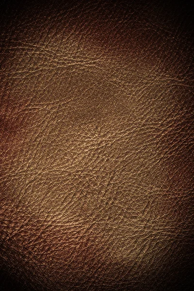 Brown textured leather grunge background closeup — Stock Photo, Image