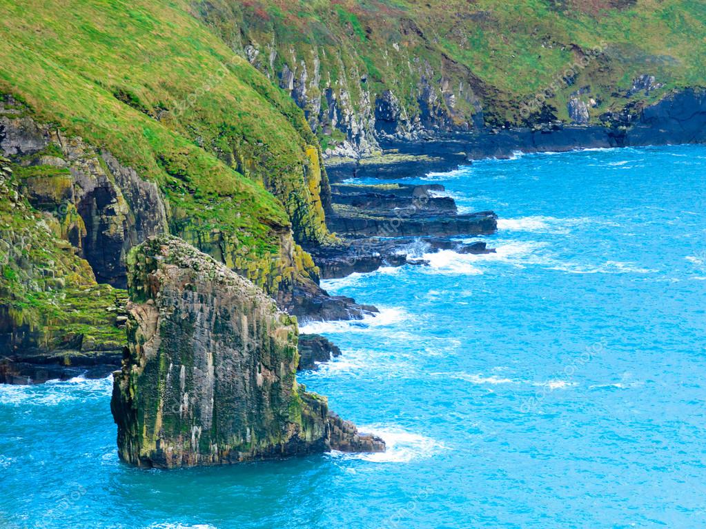 Paisaje irlandés. Costa Atlántica Costa county