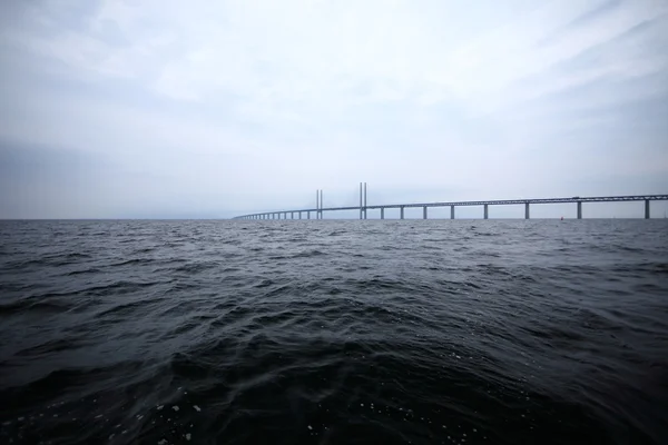 Il ponte di Oresund tra Danimarca e Svezia — Foto Stock