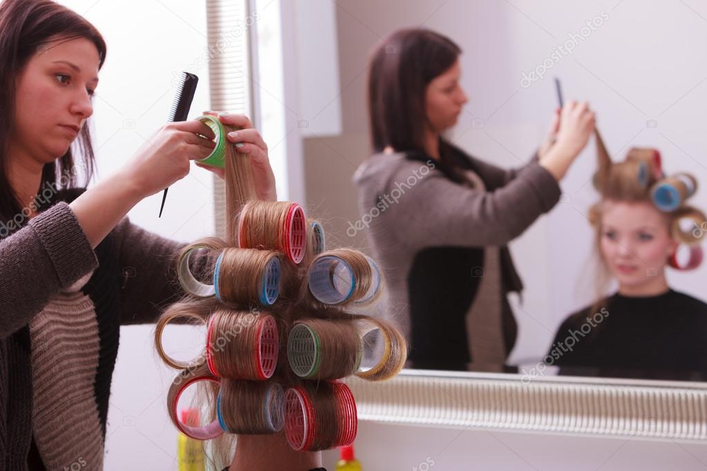 salon hair curlers