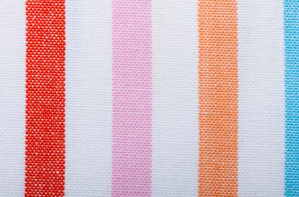 Closeup of colorful striped textile as background or texture — Stock Photo, Image
